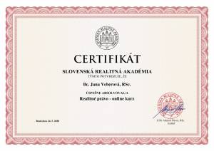 certifikát