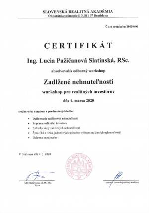 certifikát